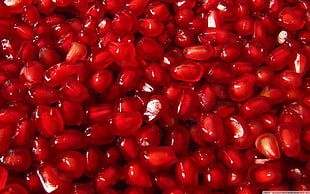bunch of pomegranate pulp, fruit, pomegranate, food
