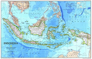Indonesia map, Indonesia, map, National Geographic HD wallpaper
