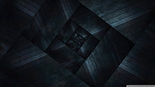 black and gray area rug, digital art, dark, abstract