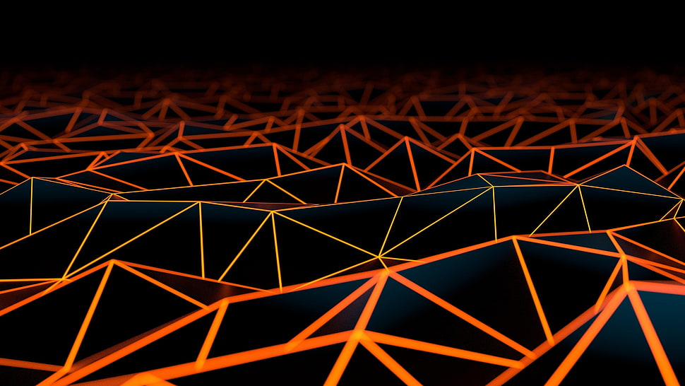 Surface, Triangles, HD HD wallpaper