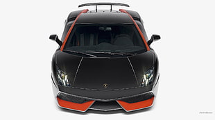 black and orange Lamborghini Huracan, Lamborghini Gallardo, Lamborghini, black cars, vehicle HD wallpaper