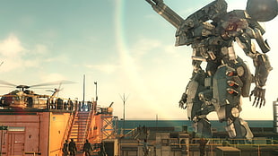 gray robot illustration, Metal Gear Solid V: The Phantom Pain, Metal Gear Solid 