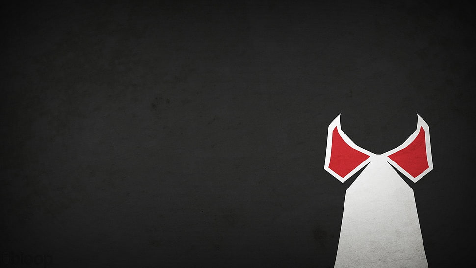 red and white logo, Bane, Blo0p, villains, minimalism HD wallpaper
