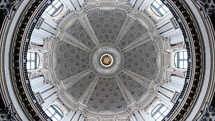 low-angle photography of dome building, church, marble, indoors