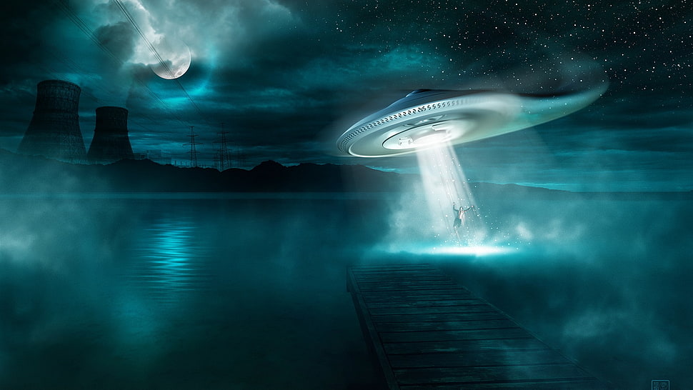 gray spaceship wallpaper, space HD wallpaper