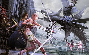 Final Fantasy 13 Lightning poster HD wallpaper