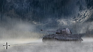 gray battle tank photo, E-75, World of Tanks, tank