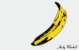 yellow banana clipart, bananas, artwork, Andy Warhol, minimalism HD wallpaper