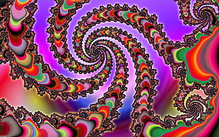 multicolored illusion print