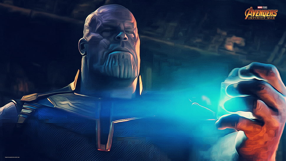 Marvel Avengers Thanos digital wallpaper HD wallpaper