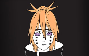 Naruto character illustration, Pein, simple background, vector, Naruto Shippuuden