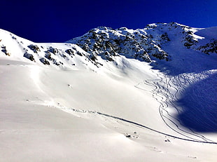 snow coated mountain under blue sky, andermatt, switzerland, gemsstock HD wallpaper