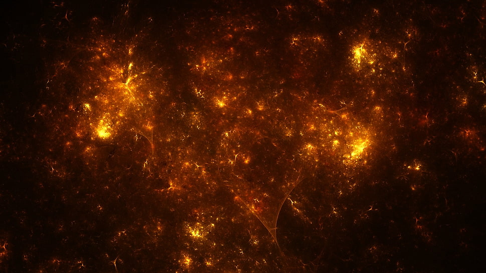 explosion digital wallpaper, digital art, fire HD wallpaper