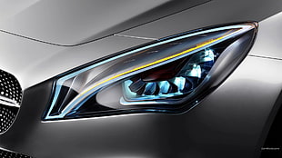 blue vehicle headlight lens, Mercedes Style Coupe, concept cars