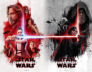 Star Wars graphic cover, Star Wars: The Last Jedi, Luke Skywalker, lightsaber