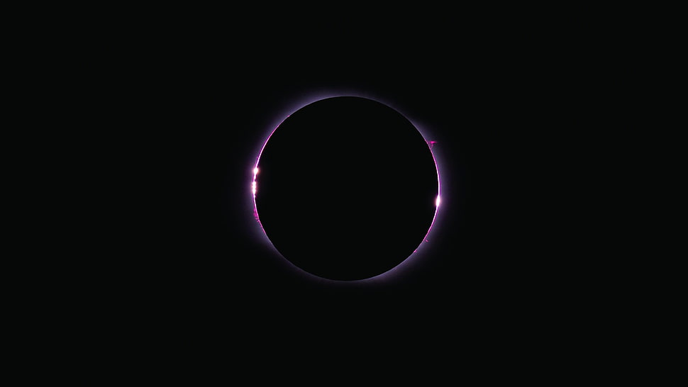 abstract, minimalism, eclipse , space art HD wallpaper