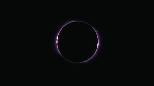 abstract, minimalism, eclipse , space art HD wallpaper
