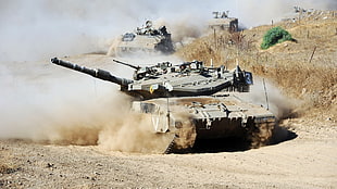 gray Battle Tank during daytime