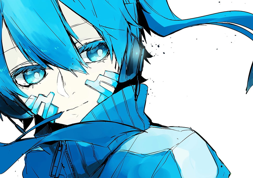 blue haired character illustration, manga, Kagerou Project, Enomoto Takane HD wallpaper