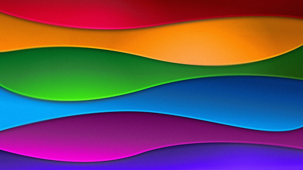 blue and multicolored digital wallpaper HD wallpaper