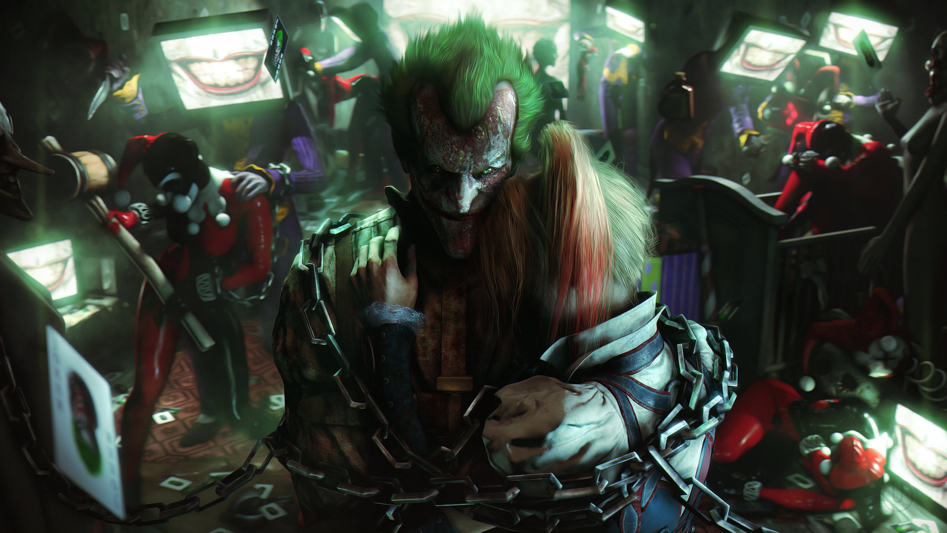 Harley Quinn And The Joker Fanart Urbanator Batman Arkham