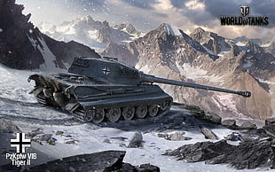 World of Tanks wallpaper, World of Tanks, tank, Tiger II, wargaming HD wallpaper