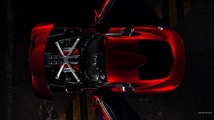 red and black vehicle, Dodge Viper, SRT, SRT Viper, muscle cars HD wallpaper