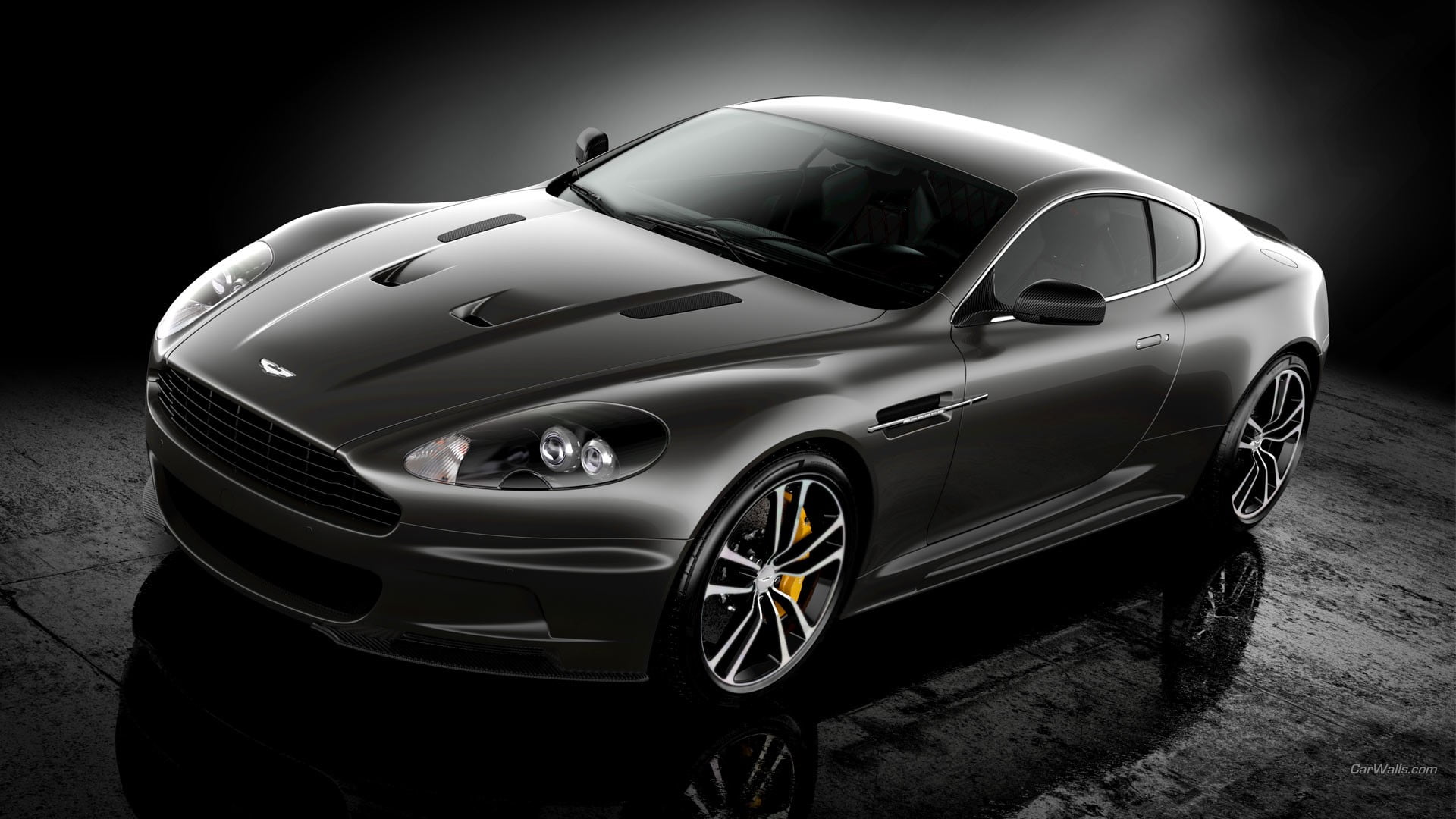 black Aston Martin coupe, Aston Martin DBS, car, Aston Martin