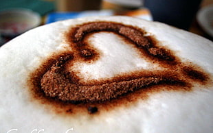 cappuccino drink high-saturated photography HD wallpaper
