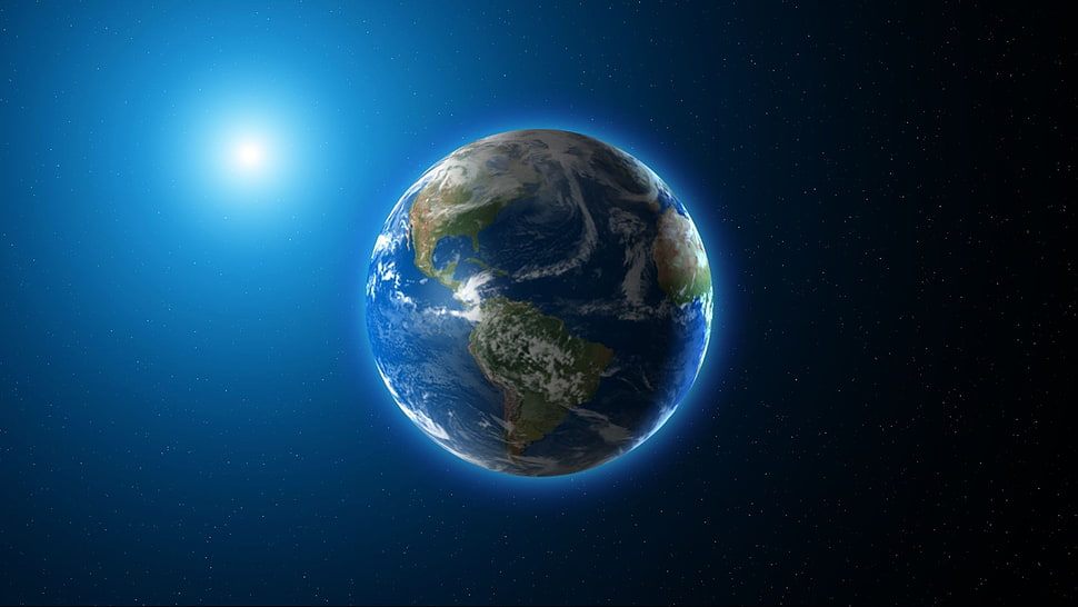 earth digital wallpaper, planet HD wallpaper