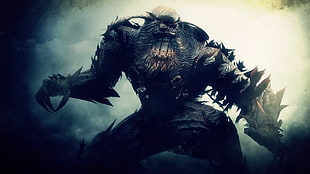 brown monster digital wallpaper, Demon's Souls, video games