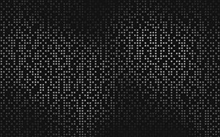 black and gray print