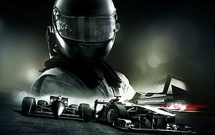 F-1 racing game poster