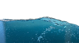 blue water