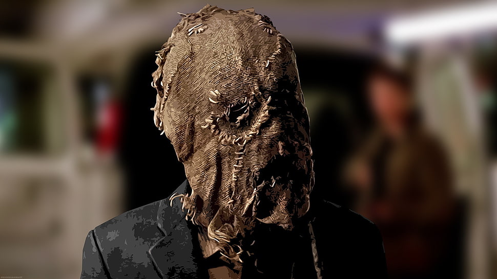 brown fabric mask, The Dark Knight Rises, Scarecrow (character), movies HD wallpaper