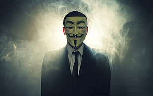 Guy Fawks mask, Anonymous, Legion, revolution , people