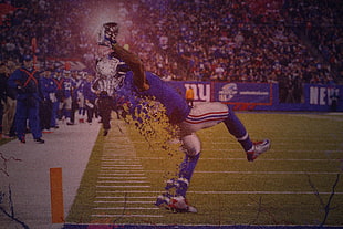New York Giants wallpaper, NFL, American football, balls, Odell Beckham Jr