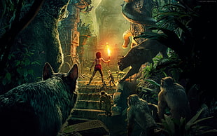 The Jungle Book illustration HD wallpaper