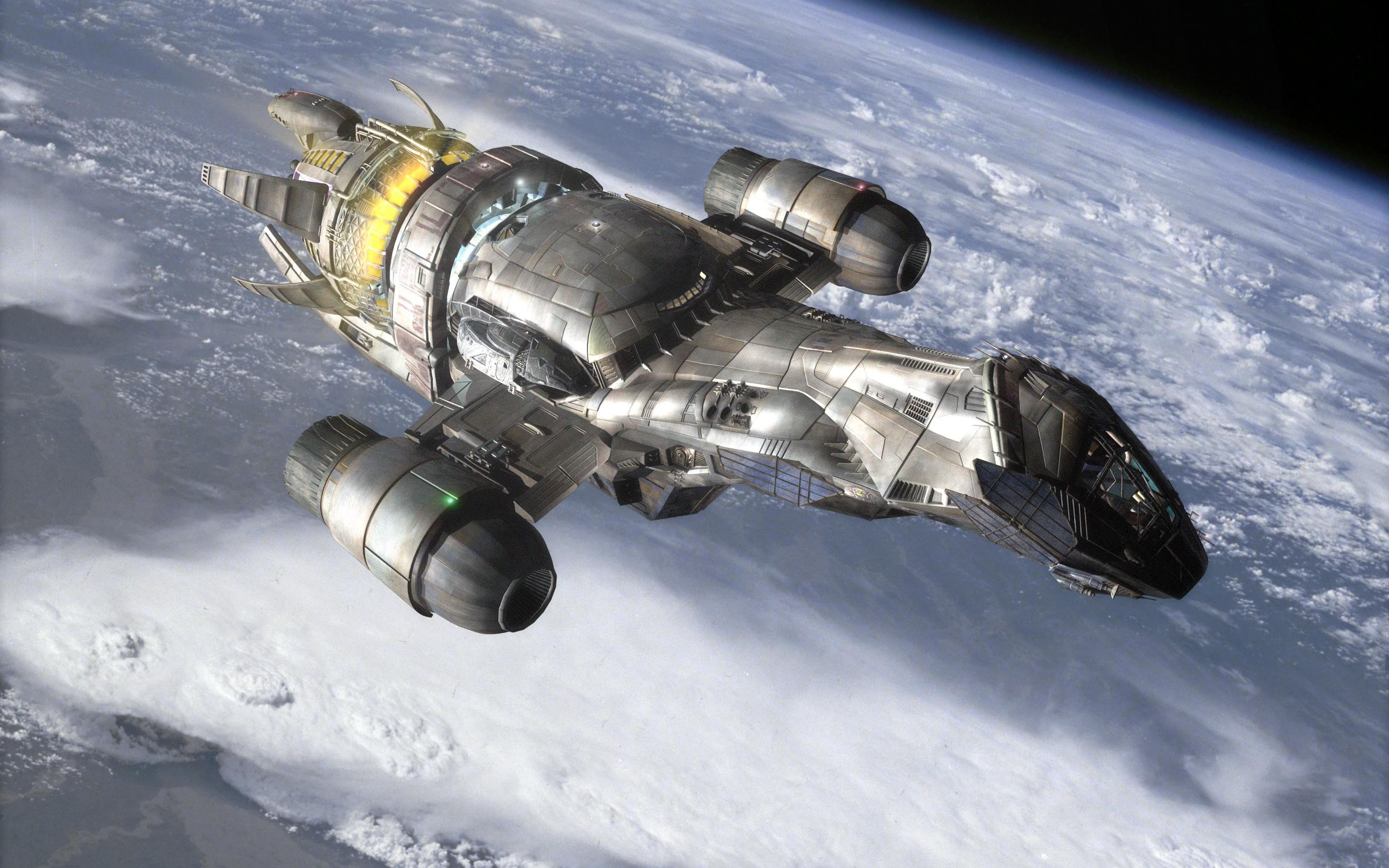 grey spacecraft wallpaper, Serenity, spaceship, Firefly, TV