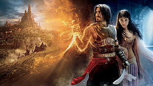 Prince of Persia game digital wallpaper, Prince of Persia: The Sands of Time, movies, Jake Gyllenhaal, Gemma Arterton