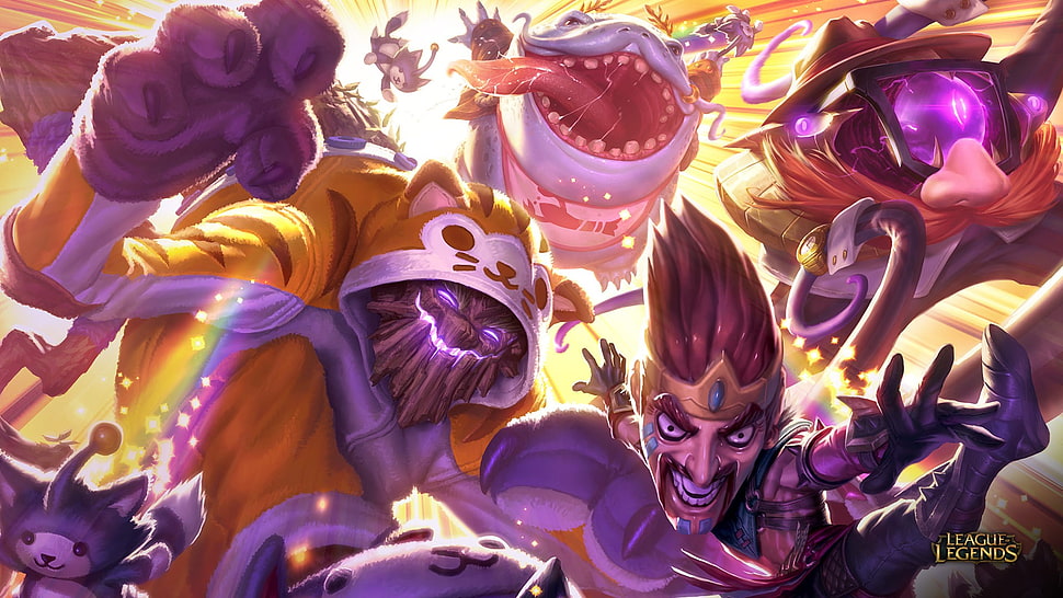 League of Legends digital wallpaper, League of Legends, Draven, Maokai (League of Legends), Tahm Kench (League of Legends) HD wallpaper