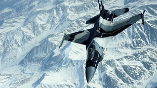 gray and white aircraft, General Dynamics F-16 Fighting Falcon, military aircraft, aircraft, vehicle HD wallpaper