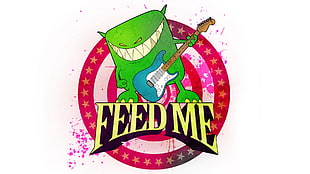 Feed me,  Graphics,  Picture,  Font