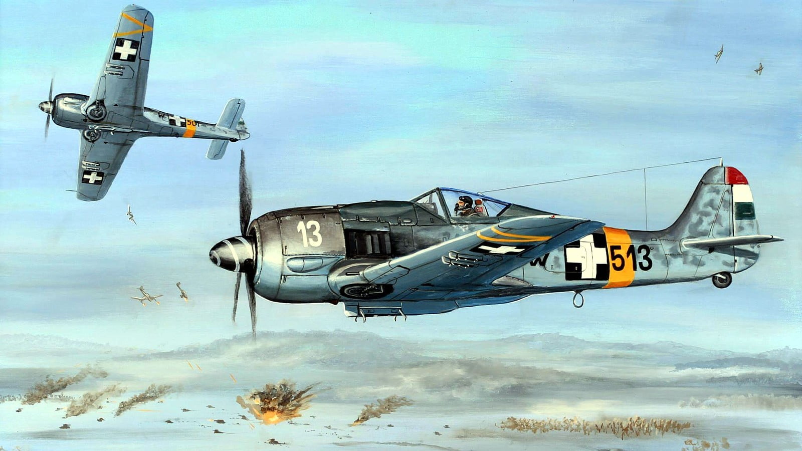 military aircraft illustration, World War II, fw 190, Focke-Wulf, Luftwaffe