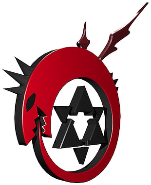 red dragon logo, Full Metal Alchemist, anime HD wallpaper