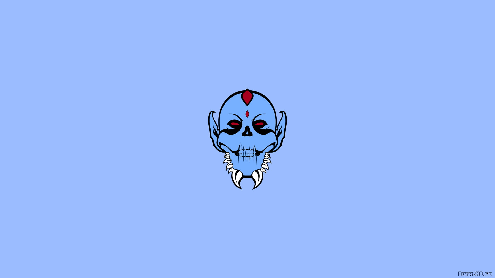 blue skull clip-art