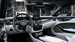 black Mercedes-Benz car steering wheel, Mercedes Style Coupe, concept cars