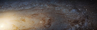milky way, Andromeda, space, galaxy, stars HD wallpaper