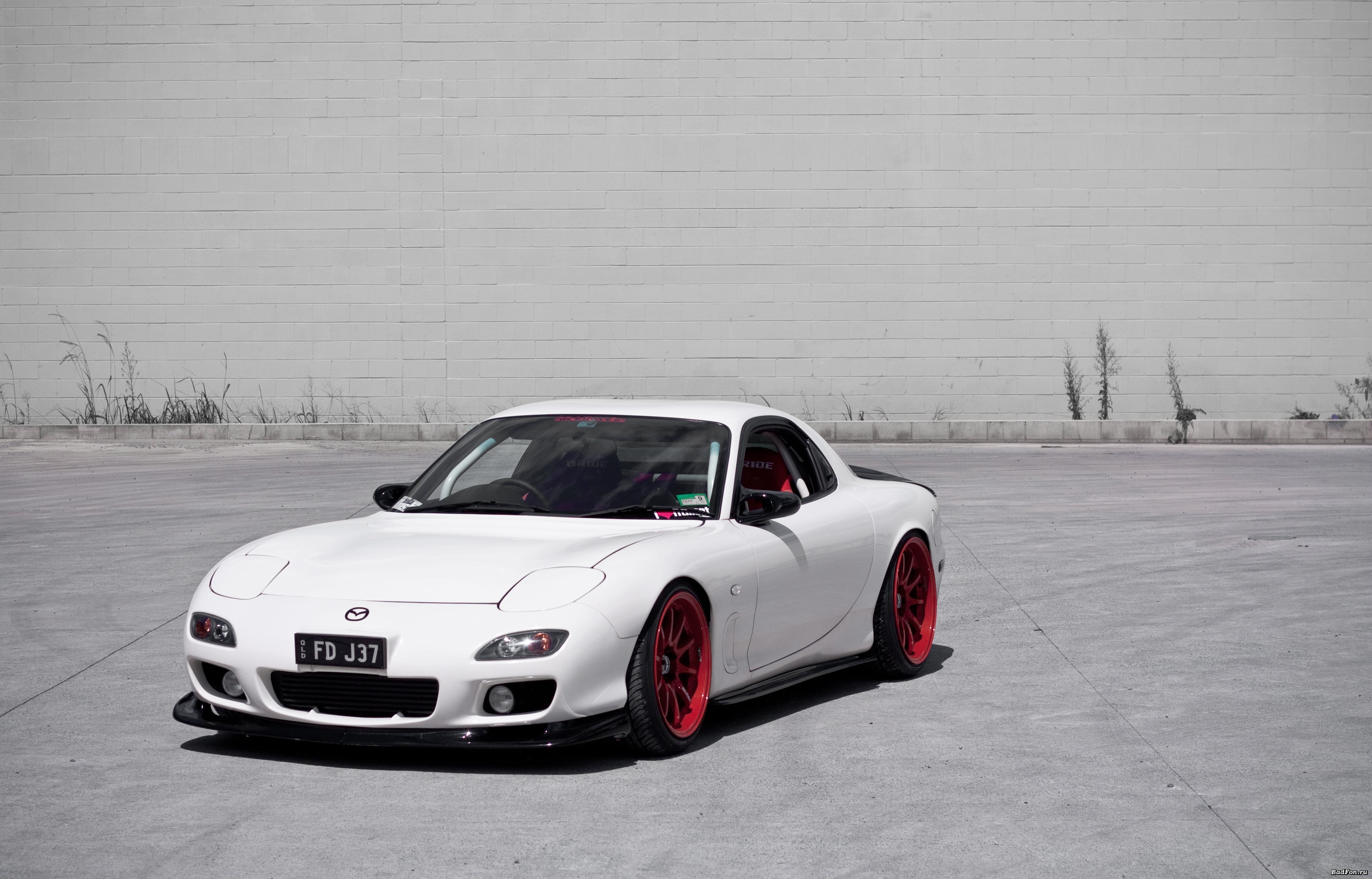 White Coupe Car Mazda Rx 7 Hd Wallpaper Wallpaper Flare