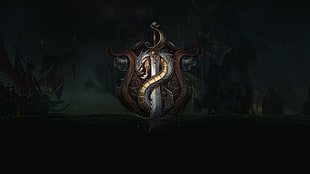 silver and brown dragon emblem, League of Legends HD wallpaper